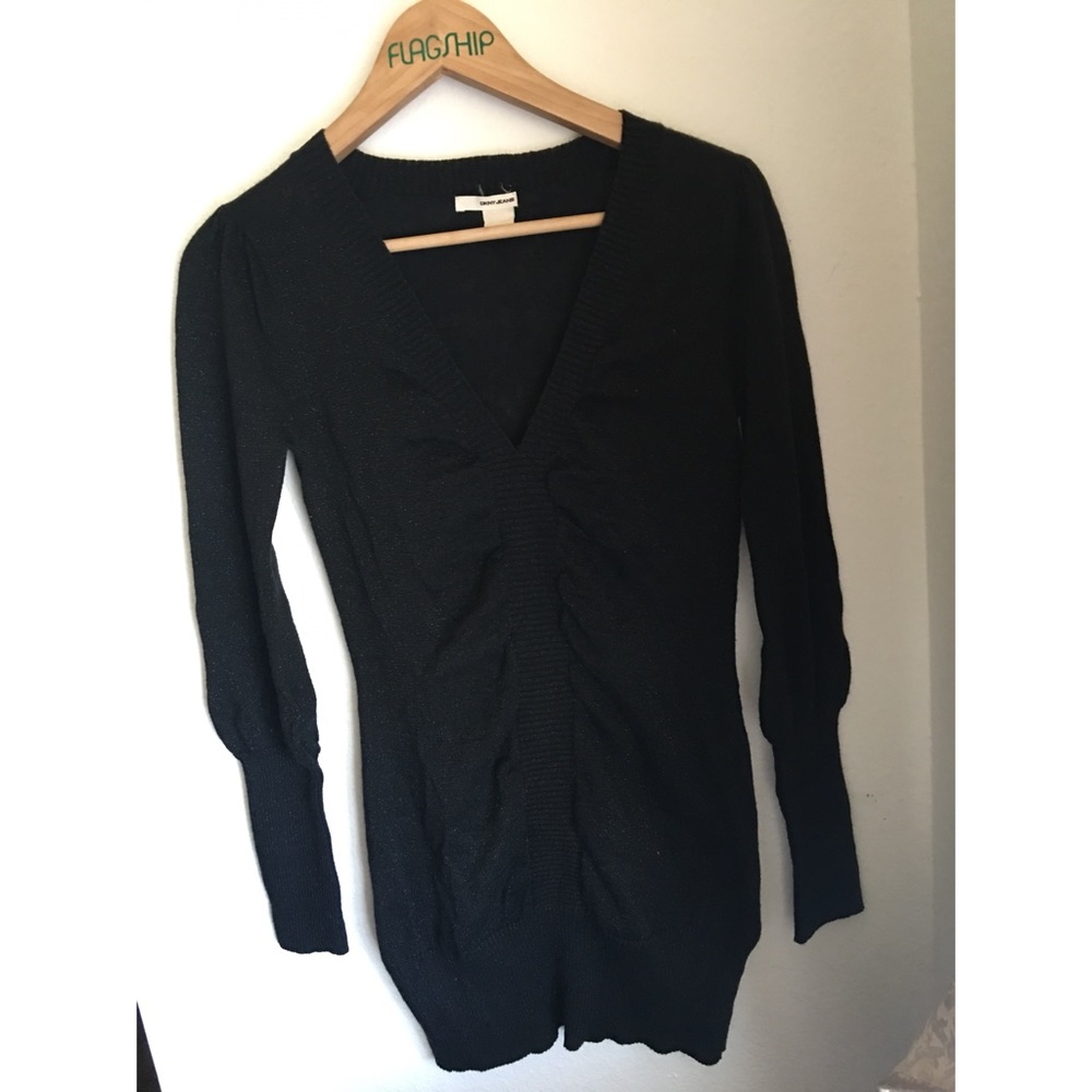 DKNY Black Sweater Dress